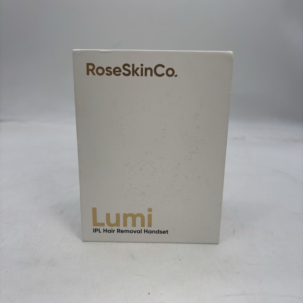 Rose Skin Co IPL Hair Removal Handset - Lumi White/Gold Handheld New In Open Box
